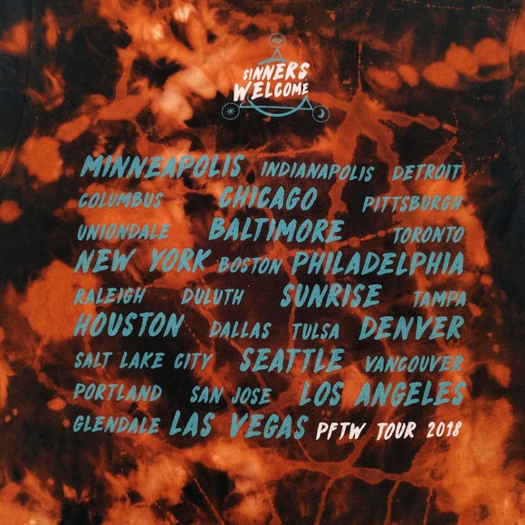 Panic at the Disco PFTW Tour Custom Bleach T-Shirt - Picture 4 of 6